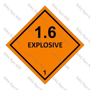 CYO|DG1.6 - Explosive Dangerous Goods Sign