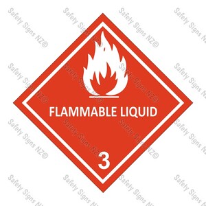 CYO|DG3 - Flammable Liquid Dangerous Goods Sign