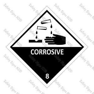 CYO|DGL8 - Corrosive Dangerous Goods Sign