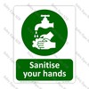 CYO|HY01 Sanitize Your Hands Sign