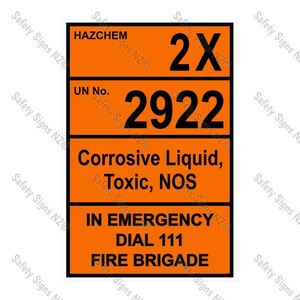 CYO|HZ04 - 2X 2922 Biological Hazard Hazchem Sign
