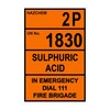 CYO|HZ13 - 2P 1830 Sulphuric Acid Hazchem Sign