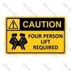 CYO|WC04 – Four Person Lift Required Sign