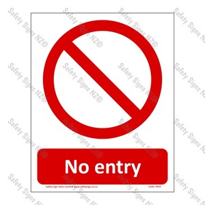 PA42 – No Entry Sign