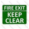 CYO|SC33 – Fire Exit Keep Clear Sign
