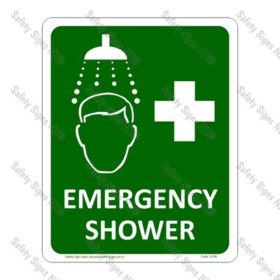 SC46 – Emergency Shower Sign