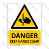 CYO|WA98 – Danger Keep Hands Clear Sign