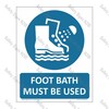 CYO|MA53A – Foot Bath Must Be Used Sign
