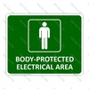 CYO|SC54 Body Protected Electrical Area Sign