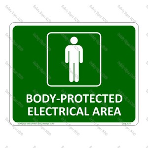CYO|SC54 Body Protected Electrical Area Sign