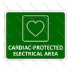 CYO|SC55 Cardiac Protected Area Sign