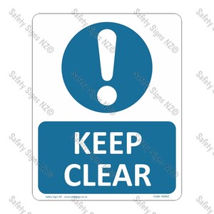 CYO|MA62 – Keep Clear Sign