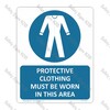 CYO|MA72 – Protective Clothing Must Be Worn In The Area Sign