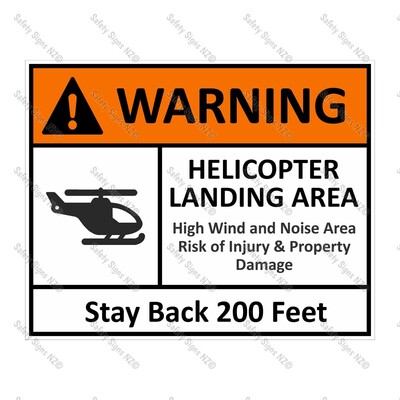 CYO|HS01 - Helicopter Safety Sign