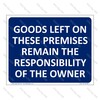 CYO|GA158 - Owner Responsibility Sign
