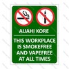 CYO|SF18B - Smokefree Workplace Bilingual Sign