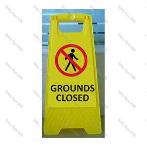 CYO|WG98R2 - Grounds Closed Sign