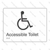 CYO|BR01 - Accessible Toilet Braille Sign 220 x 160mm