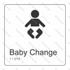 CYO|BR03 - Baby Change Braille Sign 160 x 160mm