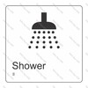 CYO|BR10 - Shower Braille Sign 160 x 160mm