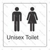CYO|BR11 - Unisex Toilet Braille Sign 160 x 160mm