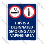 Designated Smoking Sign